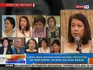 NTG: Ilang mga mahahalagang posisyon sa gobyerno, hawak ng mga babae