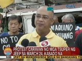UB: Protest caravan ng mga tsuper ng jeep sa March 24, kasado na