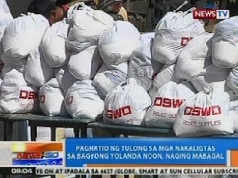 NTG: Paghahatid ng tulong sa mga nakaligtas sa Bagyong Yolanda noon, naging mabagal
