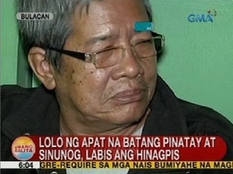 UB: Lolo ng 4 na batang pinatay at sinunog, labis ang hinagpis