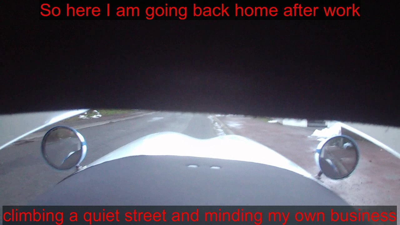 Velomobile QuattroVelo 004 - "I didn't see you" accident