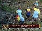 24Oras: Clean-up drive para tepok ang mga lamok, isinagawa