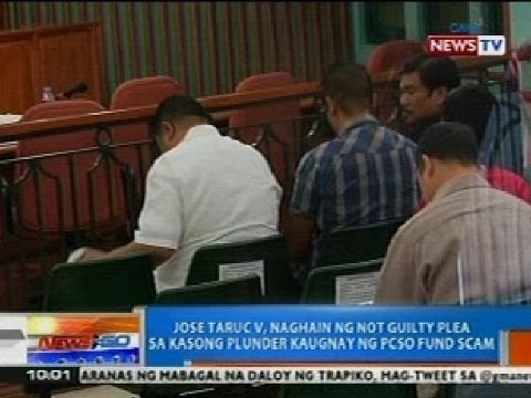 NTG: Jose Taruc V, naghain ng not guilty plea sa plunder case kaugnay sa PCSO scam