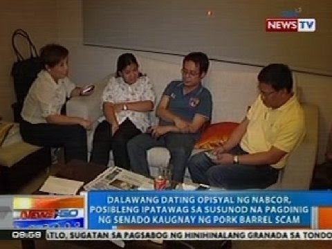 NTG: 2 ex-NABCOR execs, posibleng ipatawag ng Senado kaugnay sa 'pork' scam