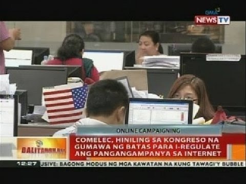 BT: Comelec, hiniling sa kongreso na gumawa ng batas para i-regulate ang pangangampanya sa internet