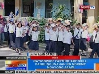 NTG: Nationwide earthquake drill, pangungunahan ng NDRRMC ngayong araw