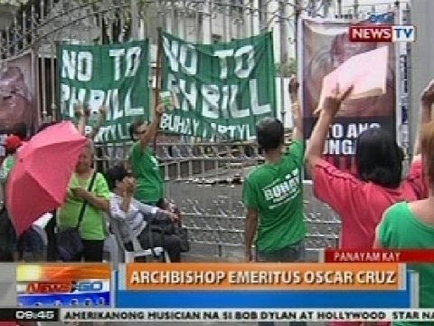 NTG: Archbishop Emeritus Oscar Cruz: SC, naiipit sa isyu ng RH law