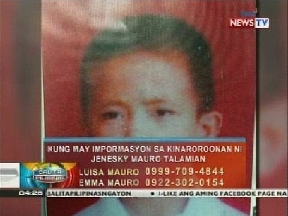 BP: 7-anyos na lalaki sa Malabon City, isang linggo nang nawawala
