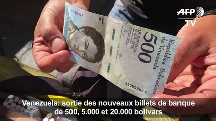 Venezuela: de nouveaux billets mis en circulation