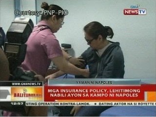BT: Mga insurance policy, lehitimong nabili ayon sa kampo ni Napoles