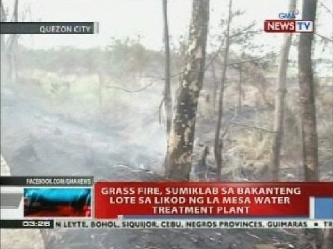 NTVL: Grass fire, sumiklab sa bakanteng lote sa likod ng la mesa water treatment plant