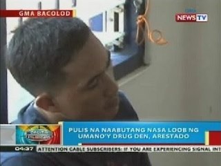 Pulis na naabutang nasa loob ng umano'y drug den sa Bacolod City, arestado