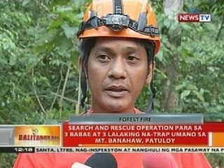 Search and rescue operation para sa 3 babae at 3 lalaking na-trap umano sa Mt. Banahaw, patuloy
