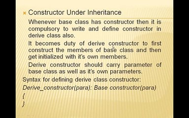 C++ Tutorial for Beginners - 13 - Constructor under inheritance  Multilevel I