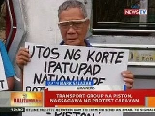 Transport group na Piston, nagsagawa ng protest caravan