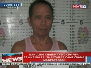 NTVL: Nahuling chairman ng CPP-NPA at 6 na iba pa, sa piitan ng Camp Crame magpapagabi