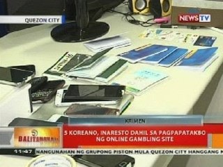 5 koreano, inaresto dahil sa pagpapatakbo ng online gambling site