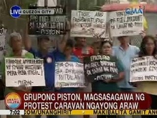 UB: Grupong Piston, magsasagawa ng protest caravan ngayong araw