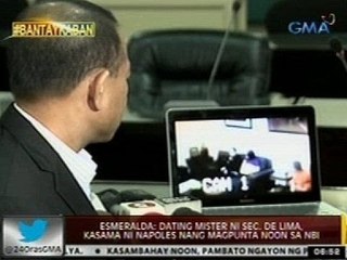 Esmeralda: Dating mister ni Sec. De lima, kasama ni Napoles nang magpunta noon sa NBI