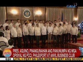 UB: Mga opisyal ng PCCI, PhilExport at Anvil Business Club, nanumpa sa Malacañang