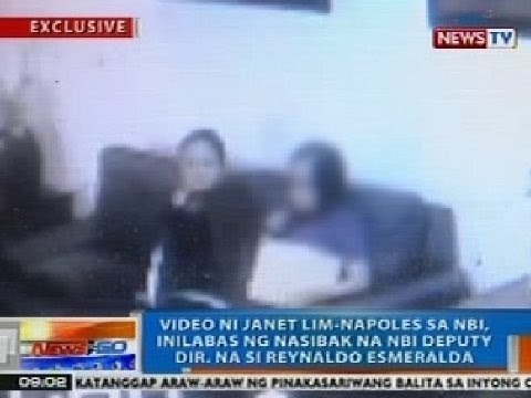 NTG: Video ni Napoles sa NBI, inilabas ng nasibak na NBI deputy director na si Esmeralda