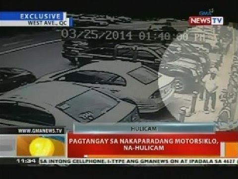 BT: Pagtangay sa nakaparadang motorsiklo, na-hulicam