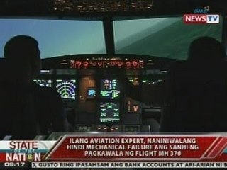 Ilang aviation expert, naniniwalang hindi mechanical failure ang sanhi ng pagkawala ng flight MH370