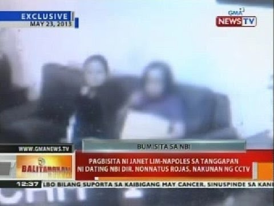 Pagbisita ni Janet Lim-Napoles sa tanggapan ni dating NBI Dir. Nonnatus Rojas, nakunan ng CCTV