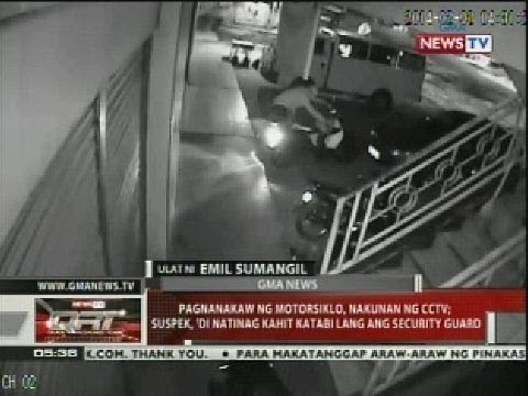 QRT: Pagnanakaw ng motorsiklo, nakunan ng CCTV