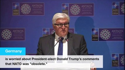 Germany worried after Trump says NATO is 'obsolete'