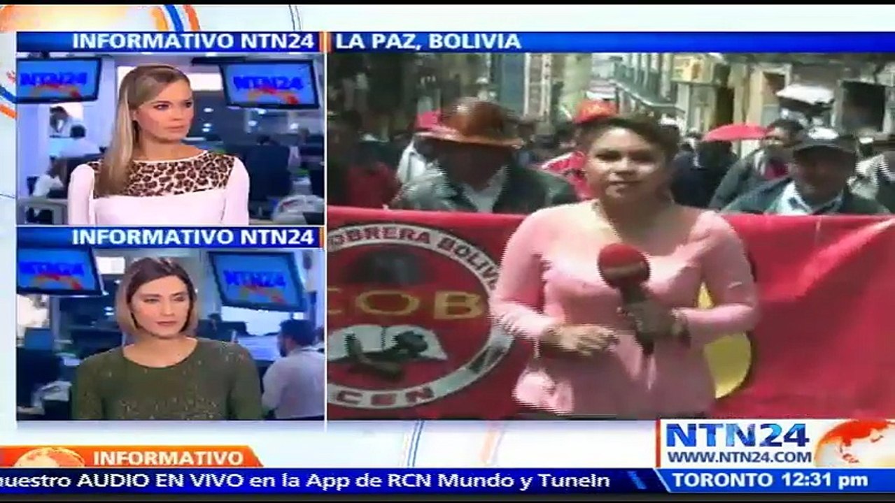 Empleados de la Central Obrera protestan en Bolivia por sentencia que pondría en peligro su estabilidad laboral