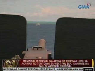 Memorial ng Pilipinas ukol sa agawan ng teritoryo sa West Phl Sea, isinumite na