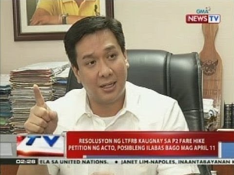Resolusyon ng LTFRB kaugnay sa P2 fare hike petition ng ACTO, posibleng ilabas bago mag April 11