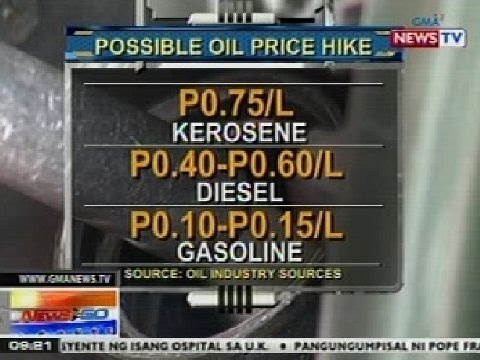 NTG: Presyo ng produktong petrolyo, posibleng tumaas ngayong linggo