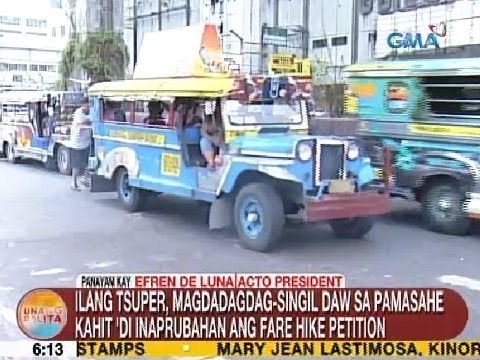 UB: Ilang tsuper, magdadagdag-singil daw kahit 'di inaprubahan ang fare hike petition