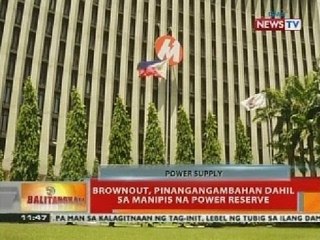 BT: Brownout, pinangangambahan dahil sa manipis na power reserve