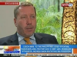 NTG: Czech envoy: Vitangcol, protektado ng mga nasa matataas na posisyon