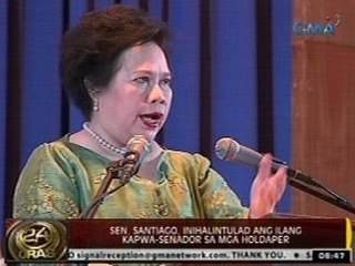 24 Oras: Sen. Santiago, nanghamon ng suntukan sa kapwa senador na hindi pinangalanan