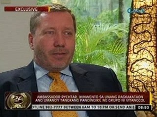 Ambassador Rychtar, nagsalita na tungkol umano'y tangkang pangingikil ng grupo ni Vitangcol