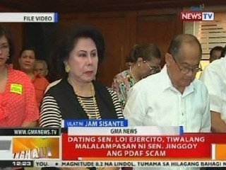 BT: Loi Ejercito, tiwalang malalampasan ni Sen. Jinggoy ang PDAF scam