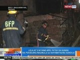 NTG: Lola at 2 niyang batang apo, patay sa sunog sa Taguig