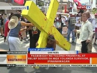 Pagbibigay ng tulong pinansyal at relief goods sa mga Yolanda survivor, ipinanawagan