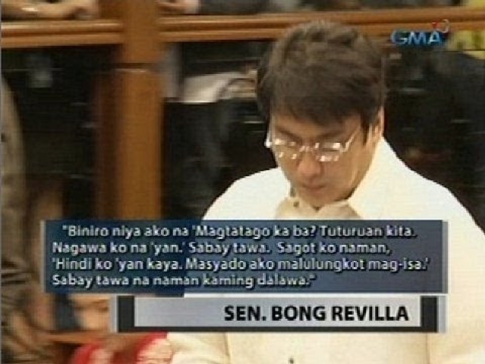Saksi: Revilla, 'di raw humingi ng payo kay Lacson kung paano magtago sa batas