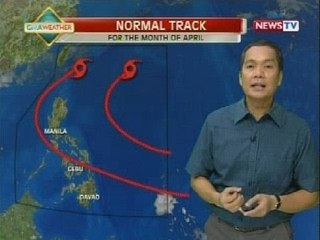 GMA weather update as of 9:12pm (April 3, 2014)