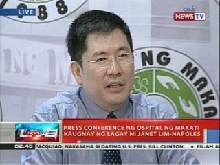 NTVL: Dr. Peralta: Tutulong sa operasyon ang mga personal doctor ni Napoles