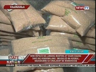 Nire-repack na lumang mantika at daan-daang sako ng hinihinalang smuggled na asukal, nadiskubre