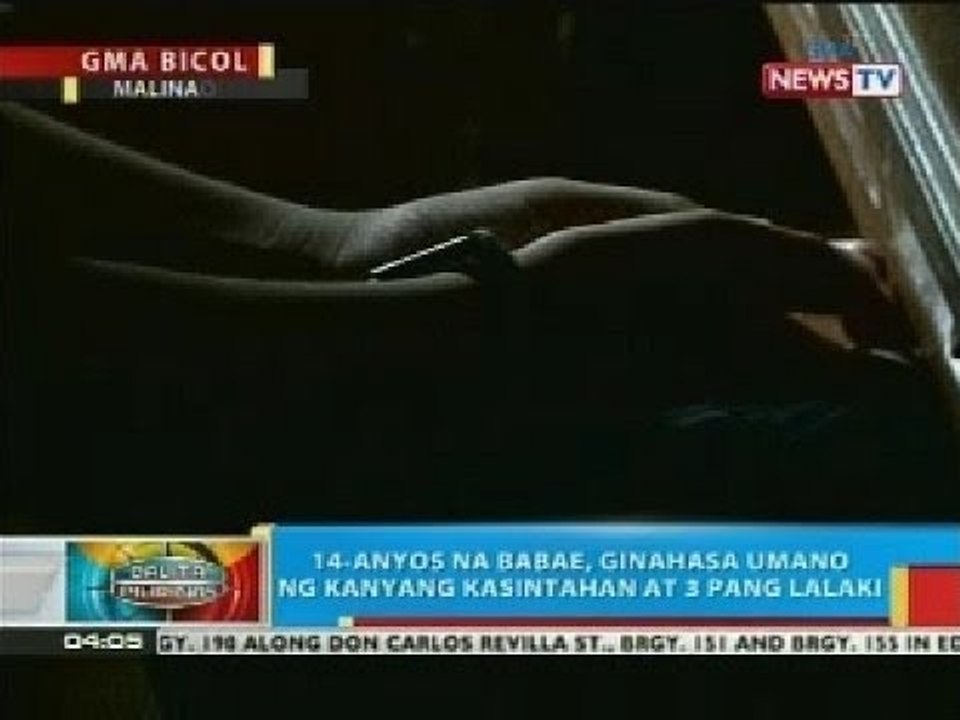 BP: 14-anyos na babae sa Albay, ginahasa umano ng kanyang kasintahan at 3 pang lalaki