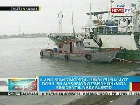 Ilang mangingisda, hindi pumalaot dahil sa masamang panahon; mga residente, nakaalerto