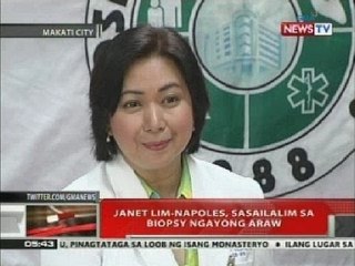 QRT: Janet Lim-Napoles, sasailalim sa Biopsy ngayong araw