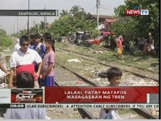 QRT: Lalaki, patay matapos masagasaan ng tren